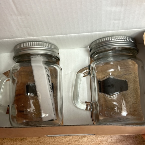 Salt and Pepper Shaker Set Erasable Chalk Board New In Package Farmhouse Style - Picture 3 of 6